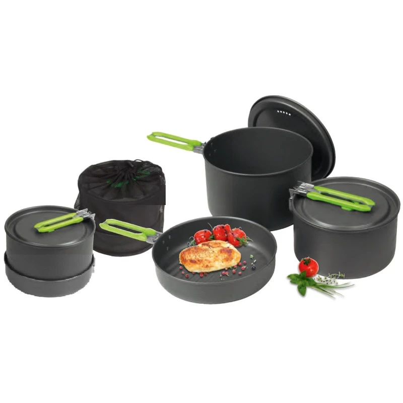 CAMP4 Batterie De Cuisine 5 Pièces Elite 1 CAMP4 Batterie De Cuisine 5 Pièces Elite