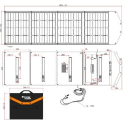 EM Kit Solaire Pliable 400W - VICTRON Régulateur MPPT 100/30 -Camping Soldes Boutique em kit solaire pliable 400w victron regulateur mppt 100 30 5